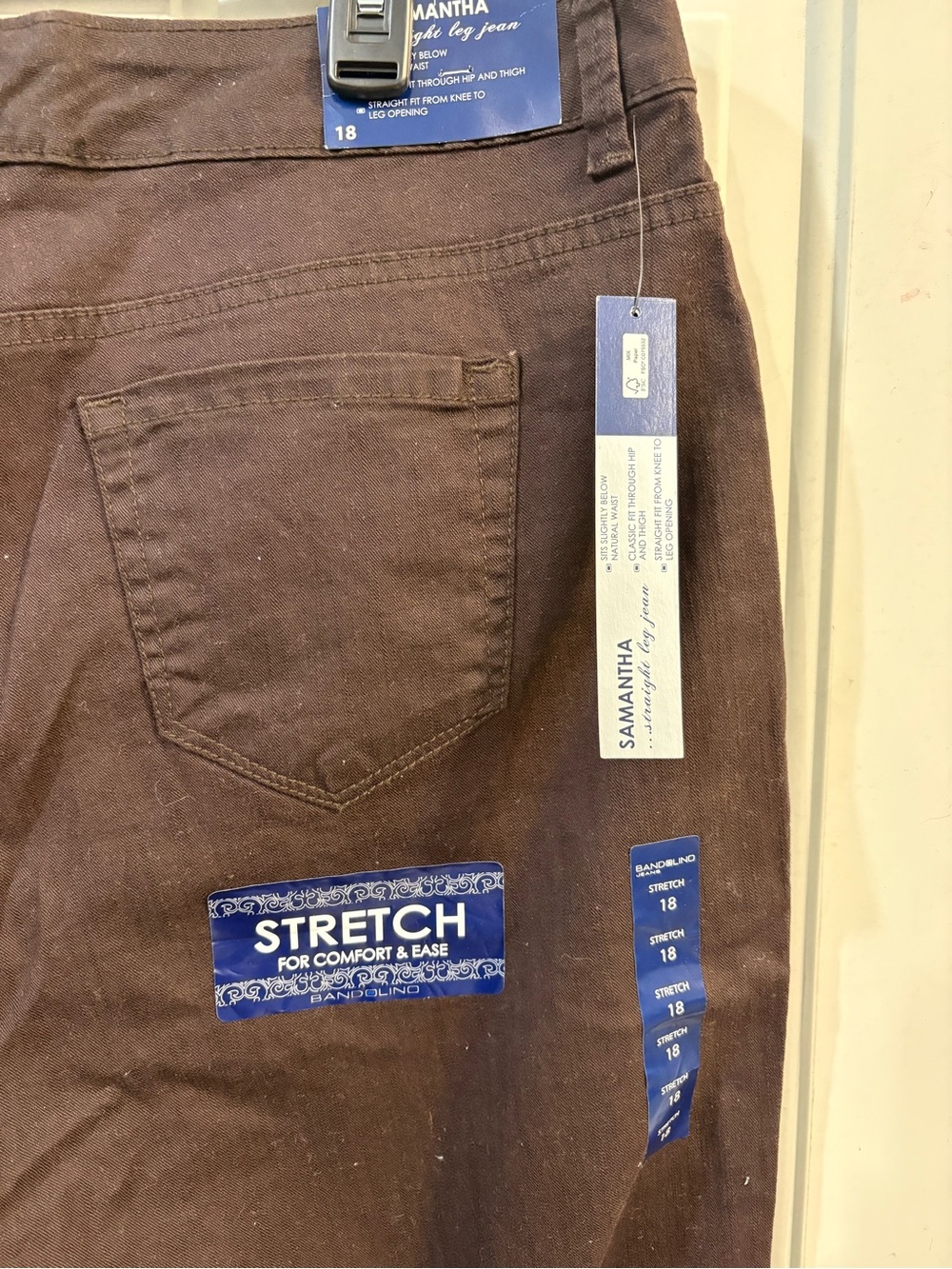 Bandolino Women's Boot Cut Jeans in Dark Brown